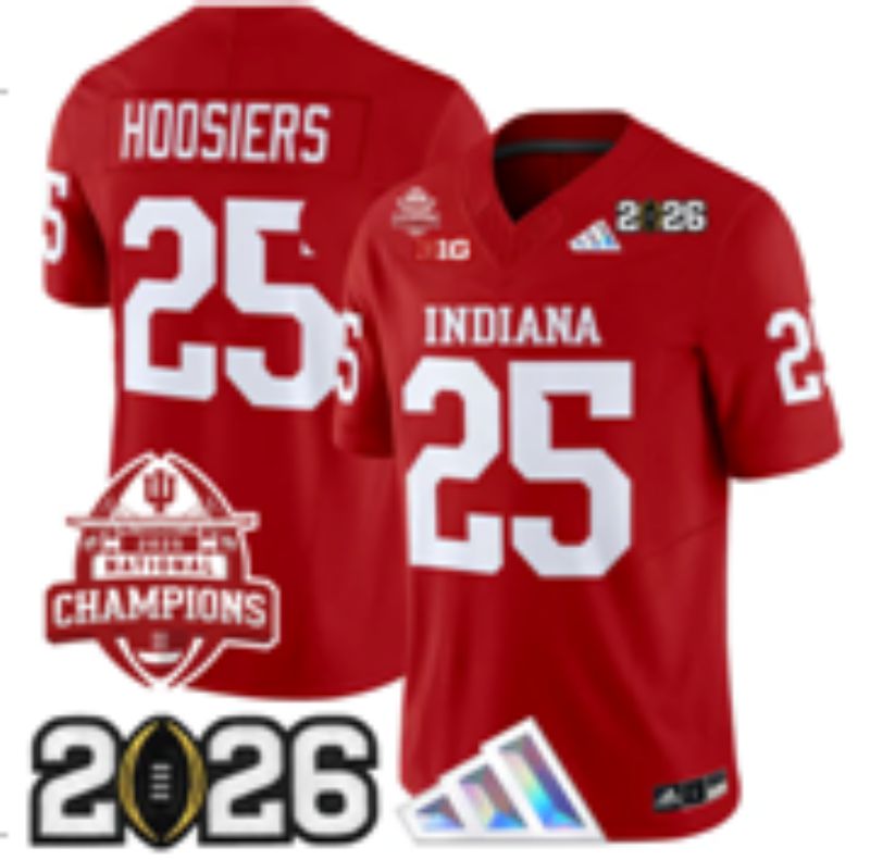 Men Ohio State Buckeyes #25 Hoosiers Red 3th generations Limited NCAA Jersey 012->ncaa teams->NCAA Jersey